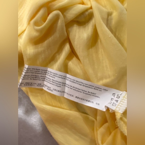 NWT Marika Size M Yellow Criss Cross Open Back Strap Scoop Neck Tank Top - Picture 10 of 12